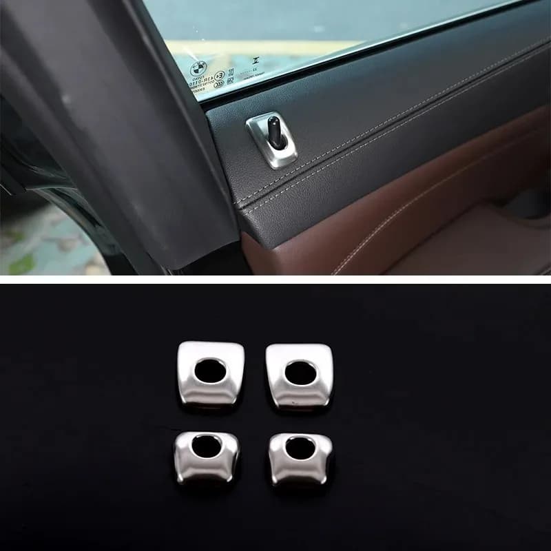 For BMW X5 G05 X6 G06 X7 G07 2019-2022 Stainless Steel Car Door Lock Bolt Trim Cover Auto Interior Car Accessories