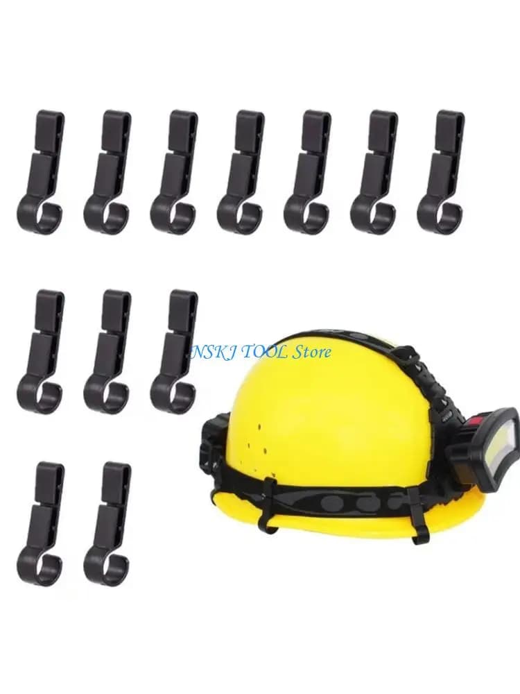 L8RC Helmet Lamp Fasteners for Quick Installation and Removal on Safety Helmets Headlamp Hard Hat Safety Cap Hook