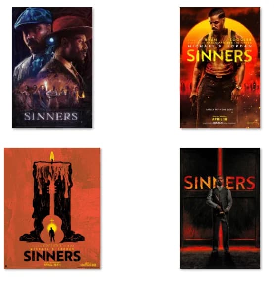 10Style Choose Sinners Movie Canvas POSTER ,Home Decor Wall art painting