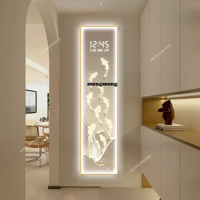 R Night Visible Date Wall Clock Temperature Premium Design Aesthetic Wall Clock Decoration Office Reloj Mural Living Room Decor