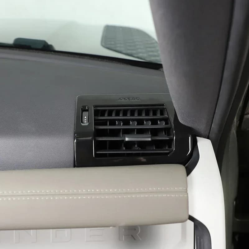 For Land Rover Defender 90 110 130 20-24 ABS Black Car Dashboard Air Condition Side Vent Air Outlet Cover Trim Car Accessories