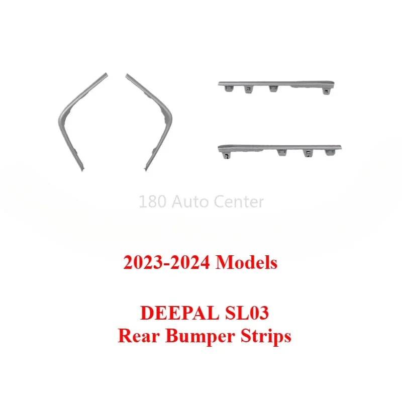 Original Rear Bumper Decorative Bright Strip Side Silver Original Decorative Strip for DEEPAL SL03 2023-2024 Models