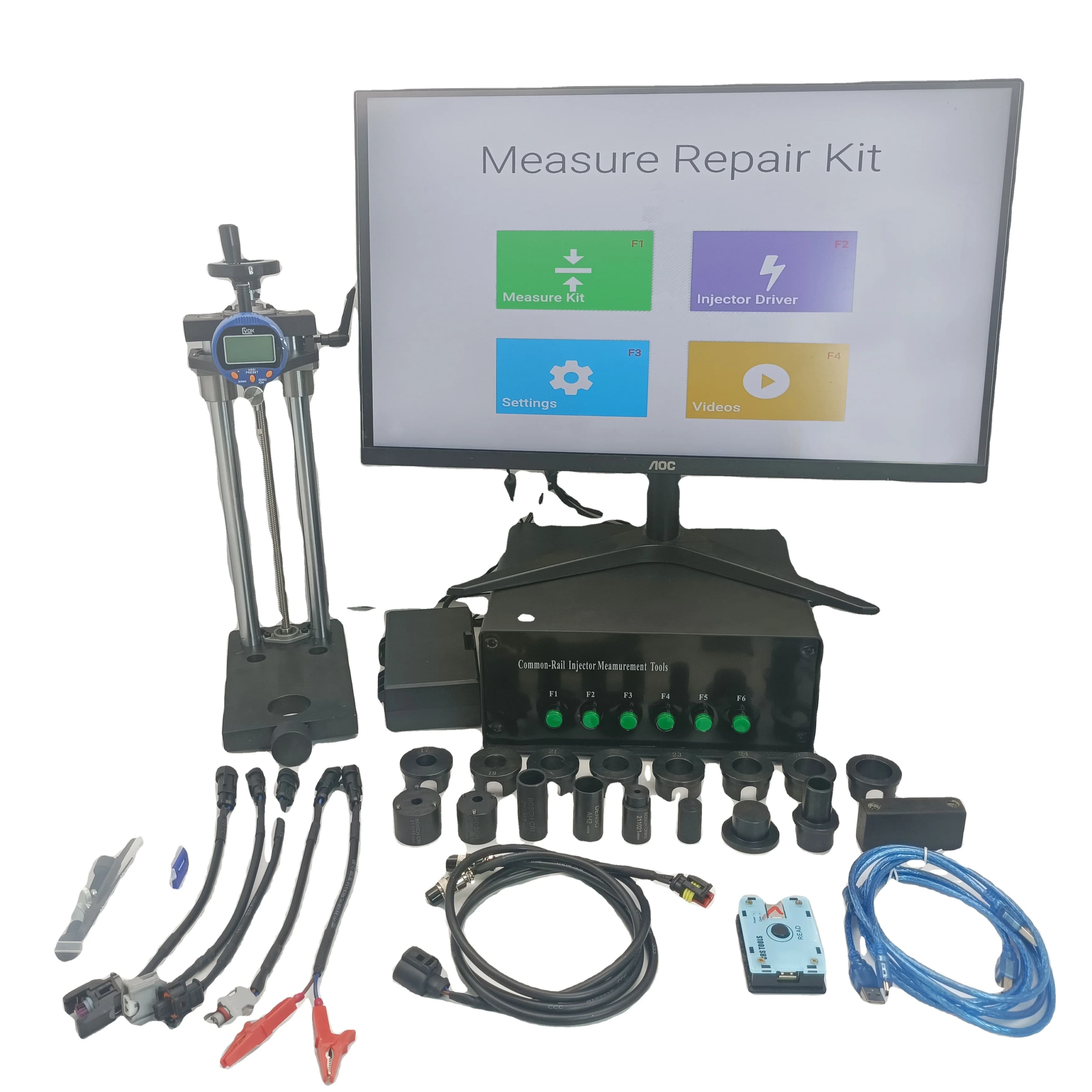 Electronic Car Repair Equipment, Common Rail Injector Valve Stroke Measurement Tool, Stage 3, CRR920