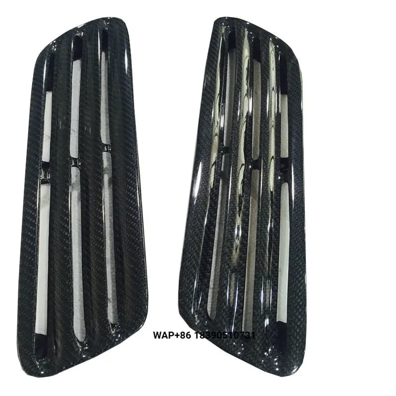 For Lancer Evolution 10 Evo 10 Evo X OEM Style Hood Vent (Pair) Carbon Fiber