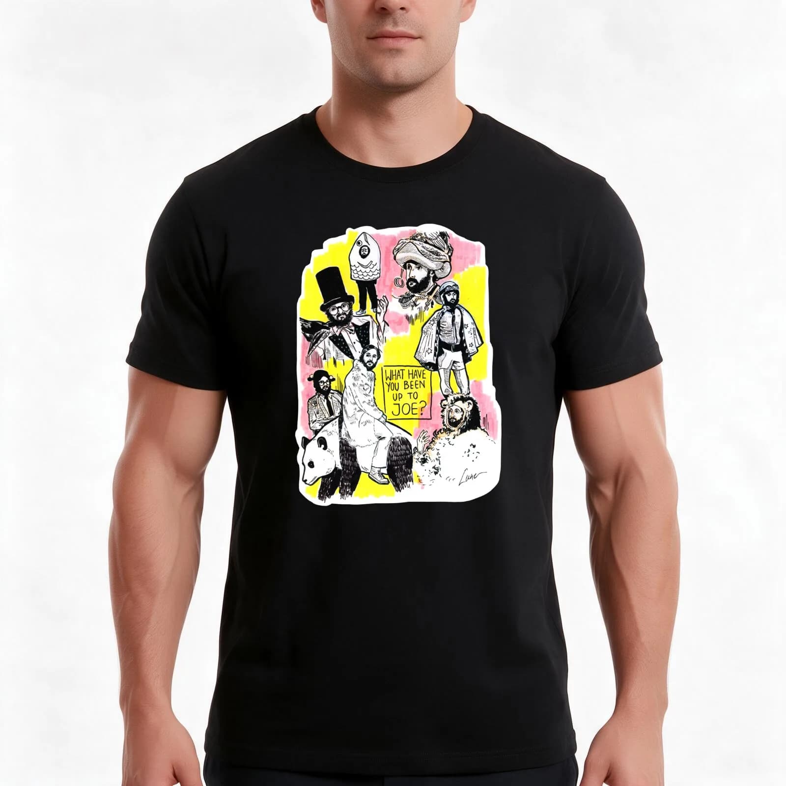 Whathaveyoubeen up to Joe? T-Shirt, Summer Casual Cotton Tee, Oversized Streetwear Tops, Vintage Graphic Print, Unisex Men Women