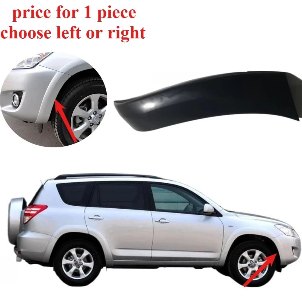 Front Bumper Wheel Eyebrow for RAV4 2009-2012 No Painting Front Wheel Board Overfender Choose Left or Right 1 Piece