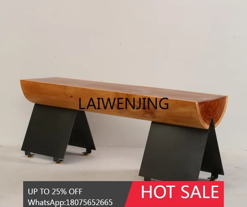 new creative Nordic solid wood bench sitting area bed and breakfast bench