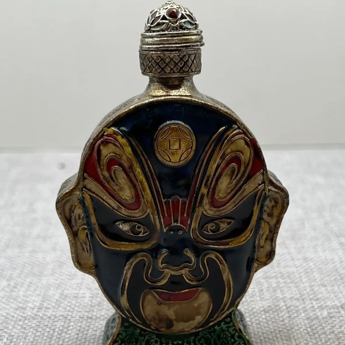 Miscellaneous Collection Old Goods Painted Face Snuff Bottle Practical Smoking Set Snuff Pure Handmade Snuff Bottle Coll