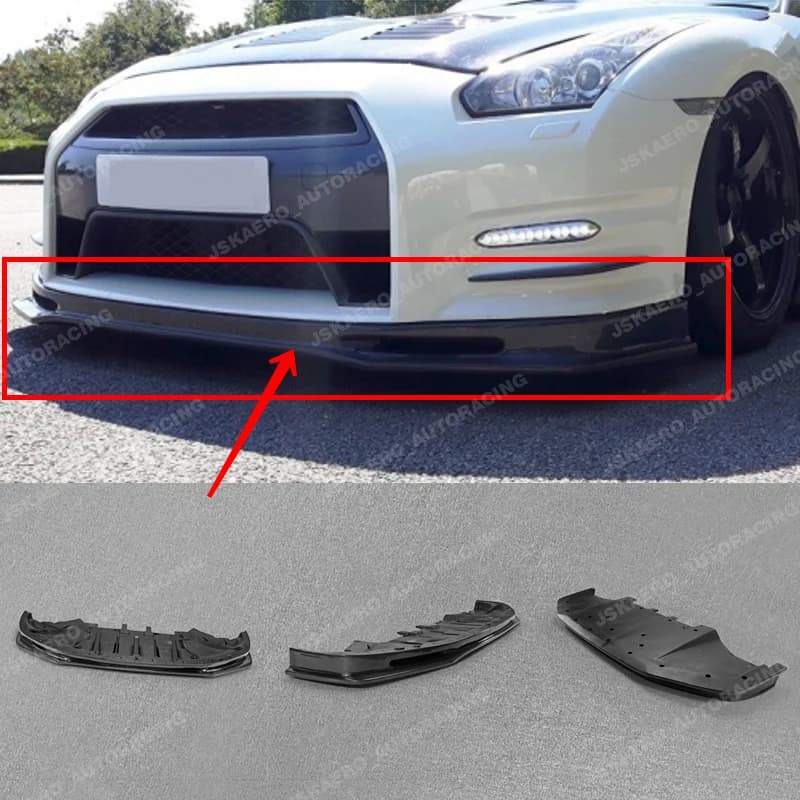 For Nissan GTR 13-16 R35 Front Bumper Bottom Lip w/Undertray Carbon Fiber car BodyKits