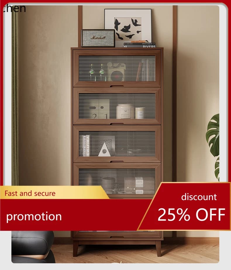 CZ retro style combination chest cabinet locker household entrance living room storage cabinet