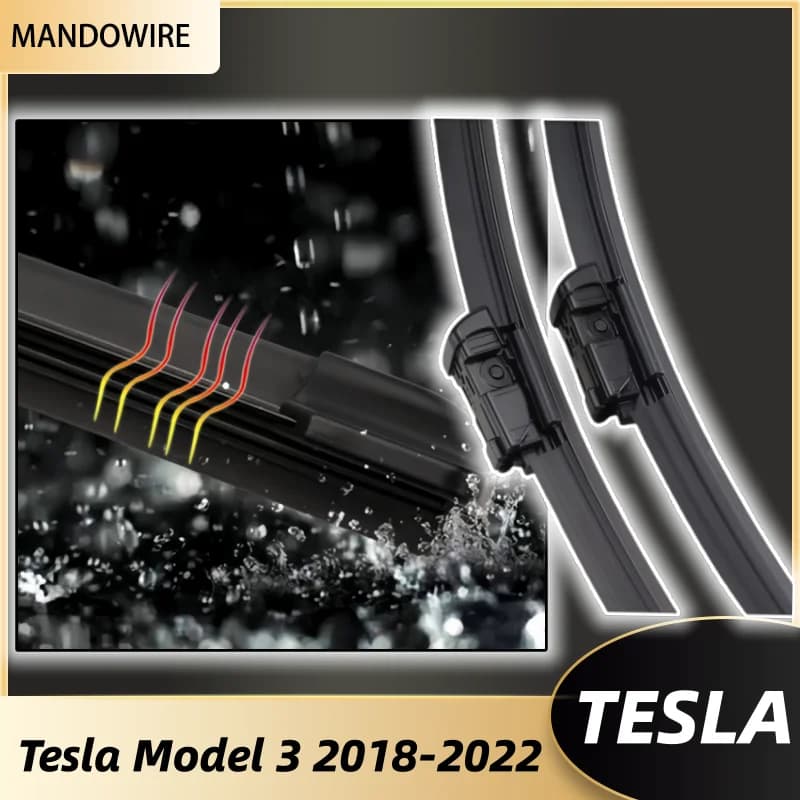 Car Wiper Front Wiper Blades "28+17" For Tesla Model 3 2018-2022 Windshield Windscreen Front Window Wiper Blade