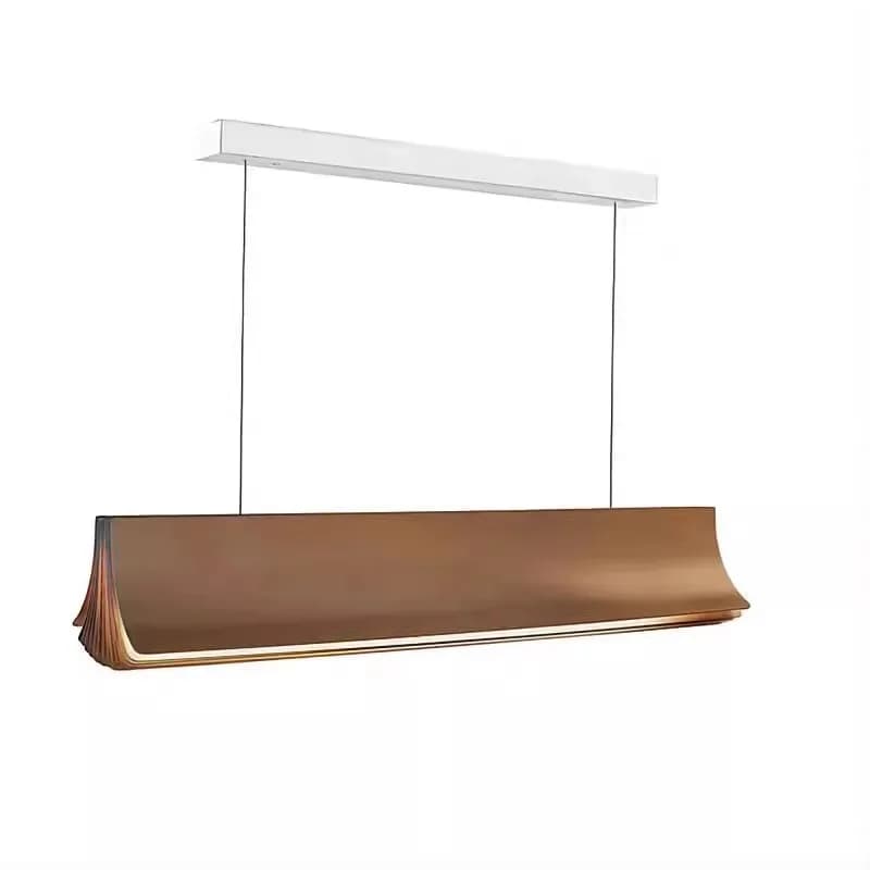 designer restaurant study tea room bar bookstore front desk cultural center one-word strip book page chandelier