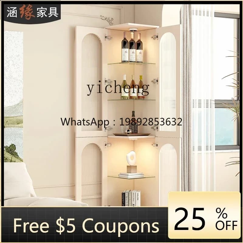 GZ   display cabinet, living room against the wall, dining side corner cabinet, household glass door corner cabinet