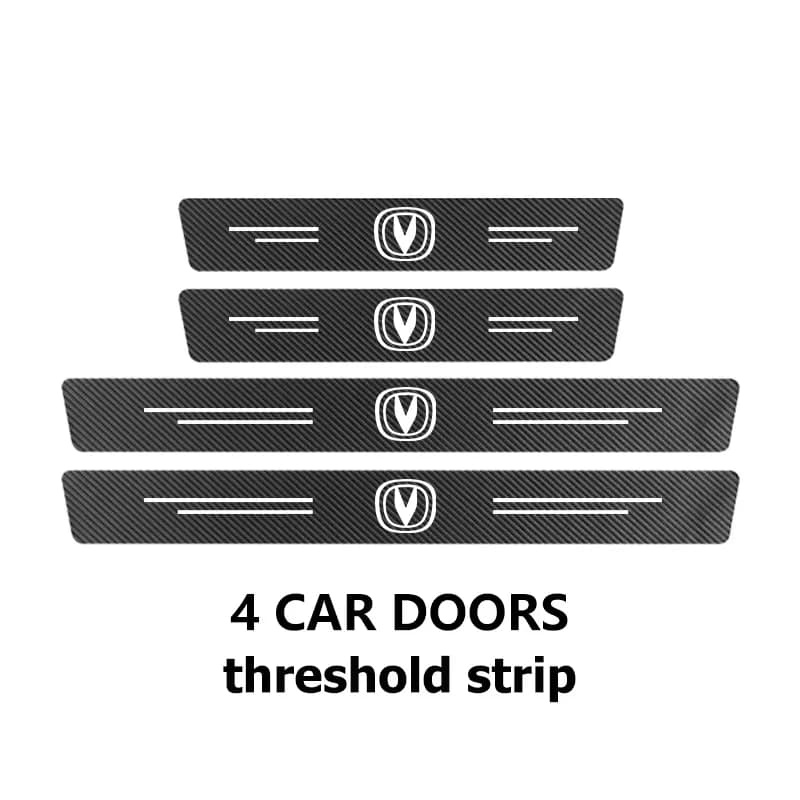 Waterproof Carbon Fiber Sill Sticker, Easy Install Door Protector for Changan CS15 Eado CS35 CS55 CS75 Plus