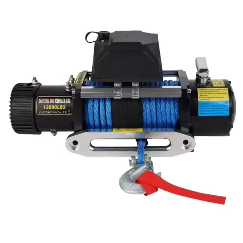 2000-20000lbs 12V 24V 4WD Off-Road 4x4 Car Electric Winch Steel Wire Rope (4-11mm) 6-24M Lifting Height Remote Control Auto