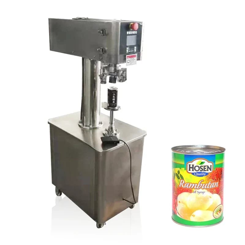 Industrial Automatic Tin Cans Sealing Machine Plastic Tinplate Paper Can Capping Machines Iron Can Sealer Capper Commercial Hot