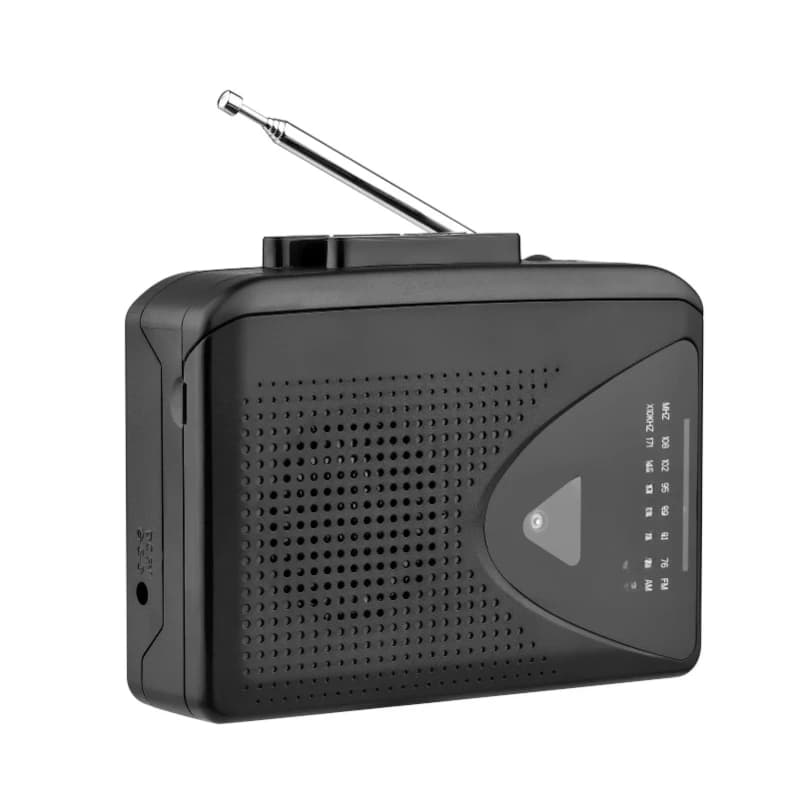 USB Cassette Capture Radio Player Portable USB Cassette Tape to MP3 Converter Capture Audio Music Player Recorder AM/ FM Radio
