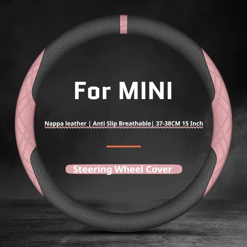For3MINI3Leather3Car3Steering3Wheel3Cover3Fit3Convertible3Cooper3SE3Aceman3Clubman3Countryman3Countryman3Electric3Accessories