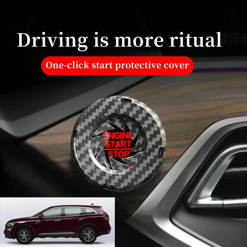 FOR Renault Car one-button start decorative ring knob-type decorative cover ignition device switch hidden protective cover
