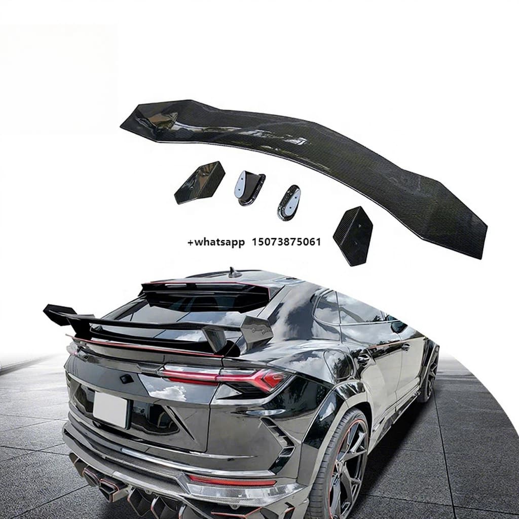 Facelift MSY Style Plane Pattern Carbon Fiber Rear Hatchback Spoilers Wing for  Urus Roof Spoiler