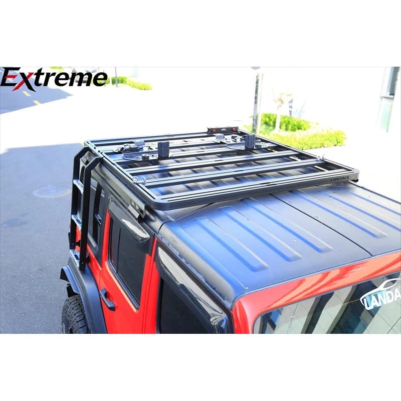Off Road Accessories Magnetic Tight Attached Roof Rack Mounted Car Side Ladder JL JK