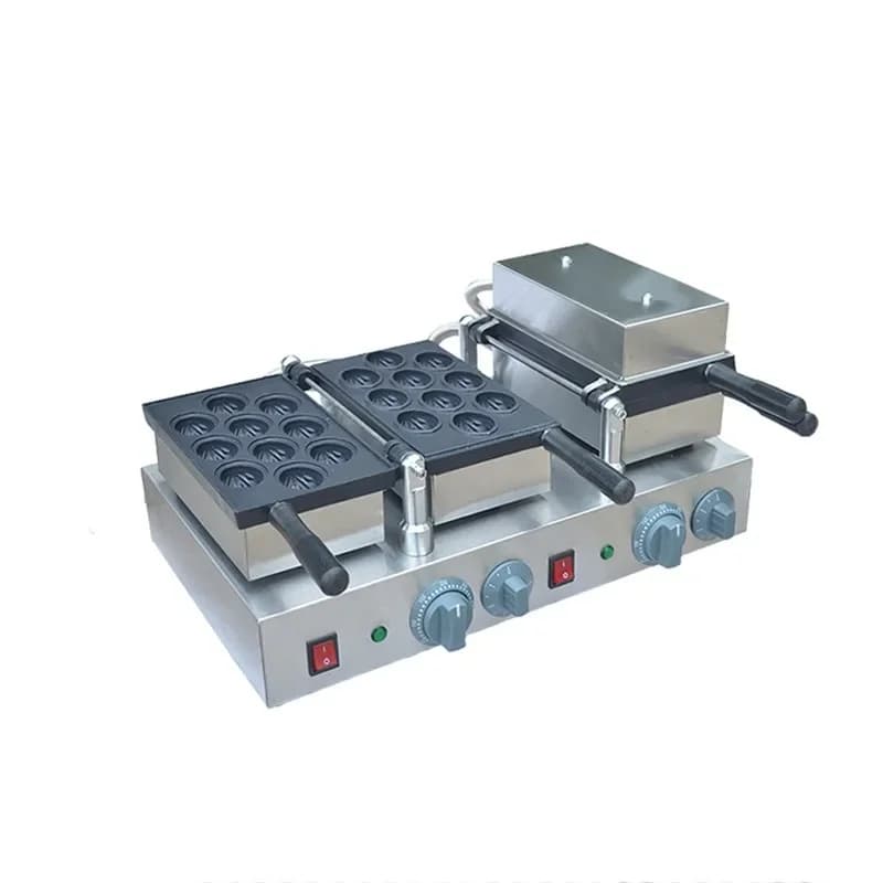Commercial Electric Walnut Crisp Waffle Cooker Scones Machine Lattice Q Crepe Machine Muffin Machine Snack Equipment