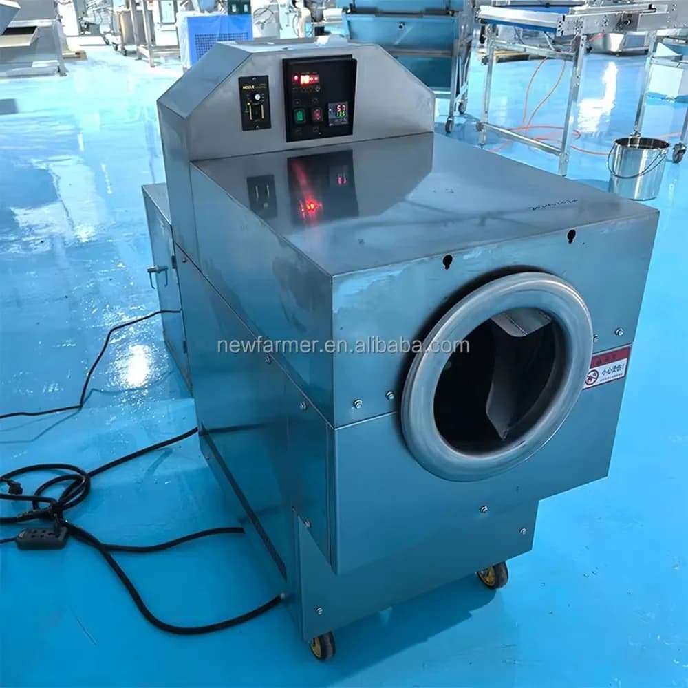 Commercial Electric Cashew Nut Roasting Machine Fully Automatic Electromagnetic Roaster Equipment for Nuts Shop