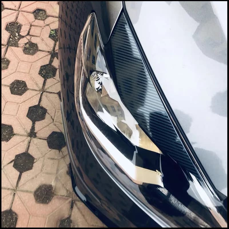 Car styling For Nissan Sentra 2016-2019 Headlight Eyelid Eyebrow Decorate Cover Sticker Trim Auto Parts Accessories