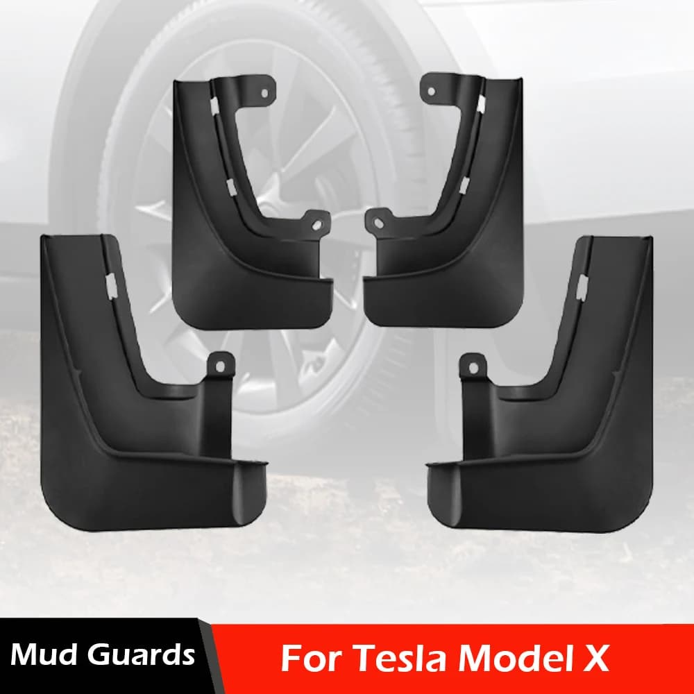 For 2022-2026 Tesla Model X Mud Flaps Splash Guards No Drilling Required Mudguards Vehicle Protector Mudflaps Accessories
