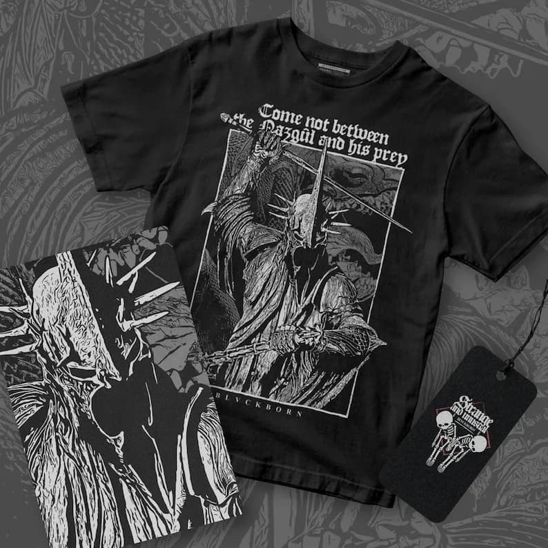 The Nazgûl And His Prey cotton shirt All Size Unisex T-Shirt