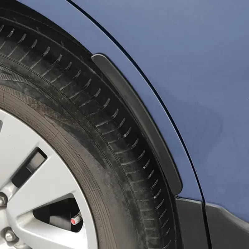 2PCS Universal Soft Car Fender Flare Arch Sticker Fender Vents Protector Cover Anti-Scratch Strip Mud Flaps Auto Accessories