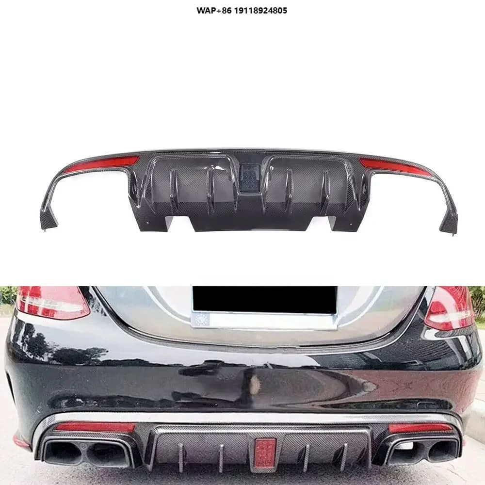 W205 c Class Carbon Fiber Car Diffuser for W205 C63 Sport Bumper
