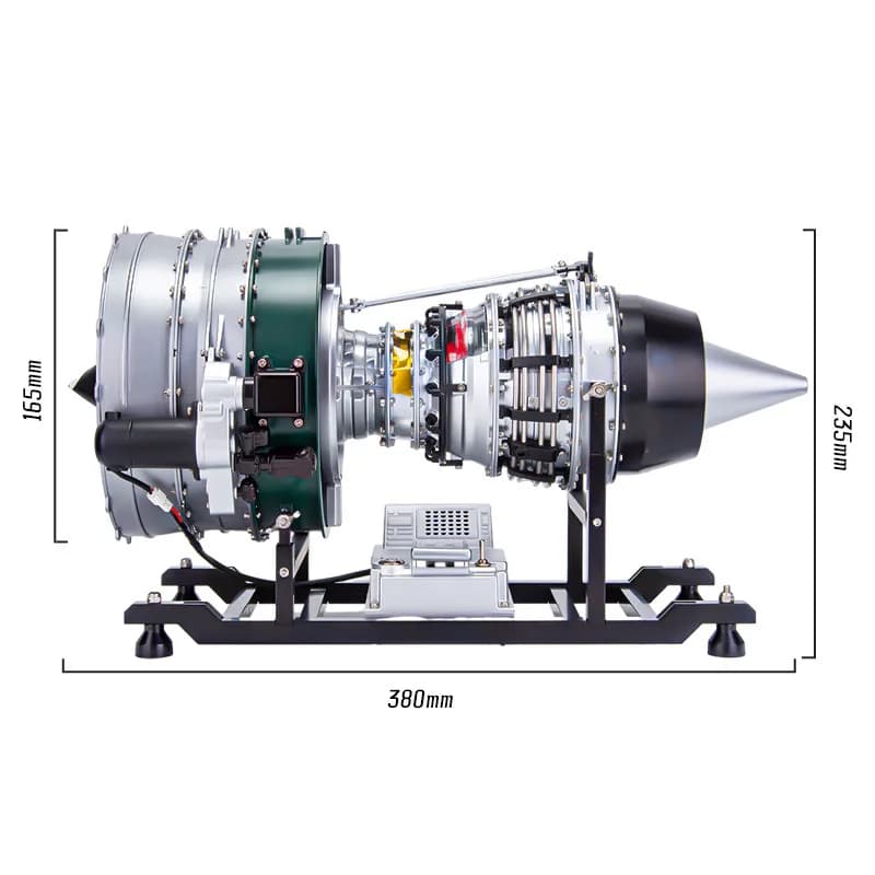 Electric Aviation Aircraft Turbofan Engine Model Starts Jet Alloy Assembly