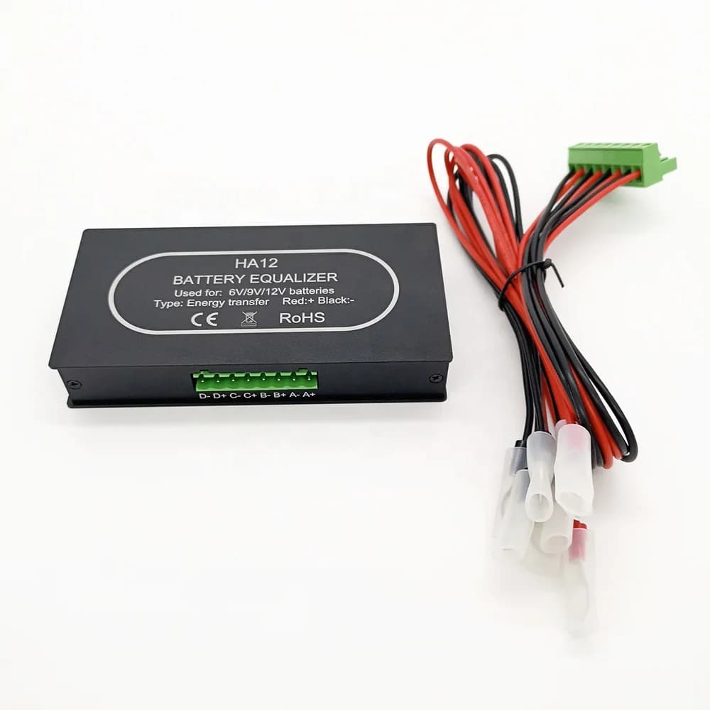 Active Balance BMS Bluetooth Battery Equalizer 2V 6V 12V Voltage Display Mobile Phone APP Control Sealed Type Free Maintenance