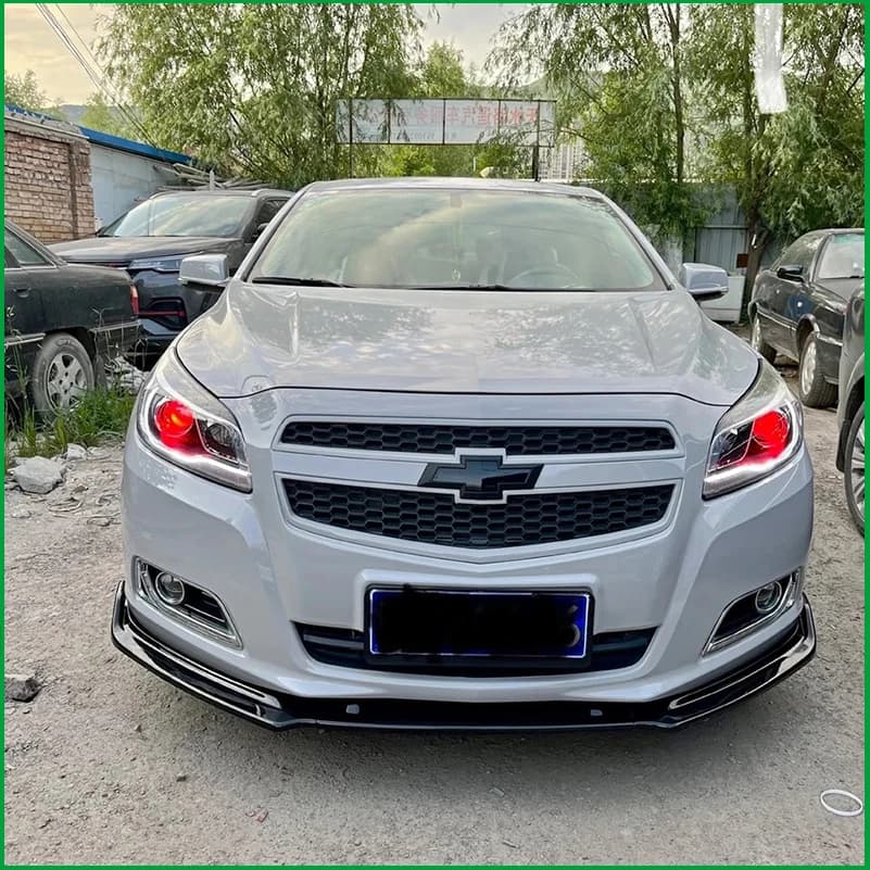 For Chevrolet Malibu 2011-2014 Front Bumper Lip Diffuser Protector Cover Trim Decorative Strips Car Styling Auto Accessories