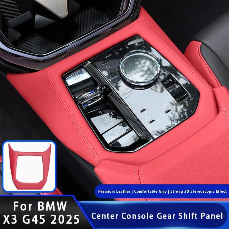 Car Central Control Gear Shift Panel Protective Cover Trim Frame Interior Decoration Accessories For BMW X3 G45 2025