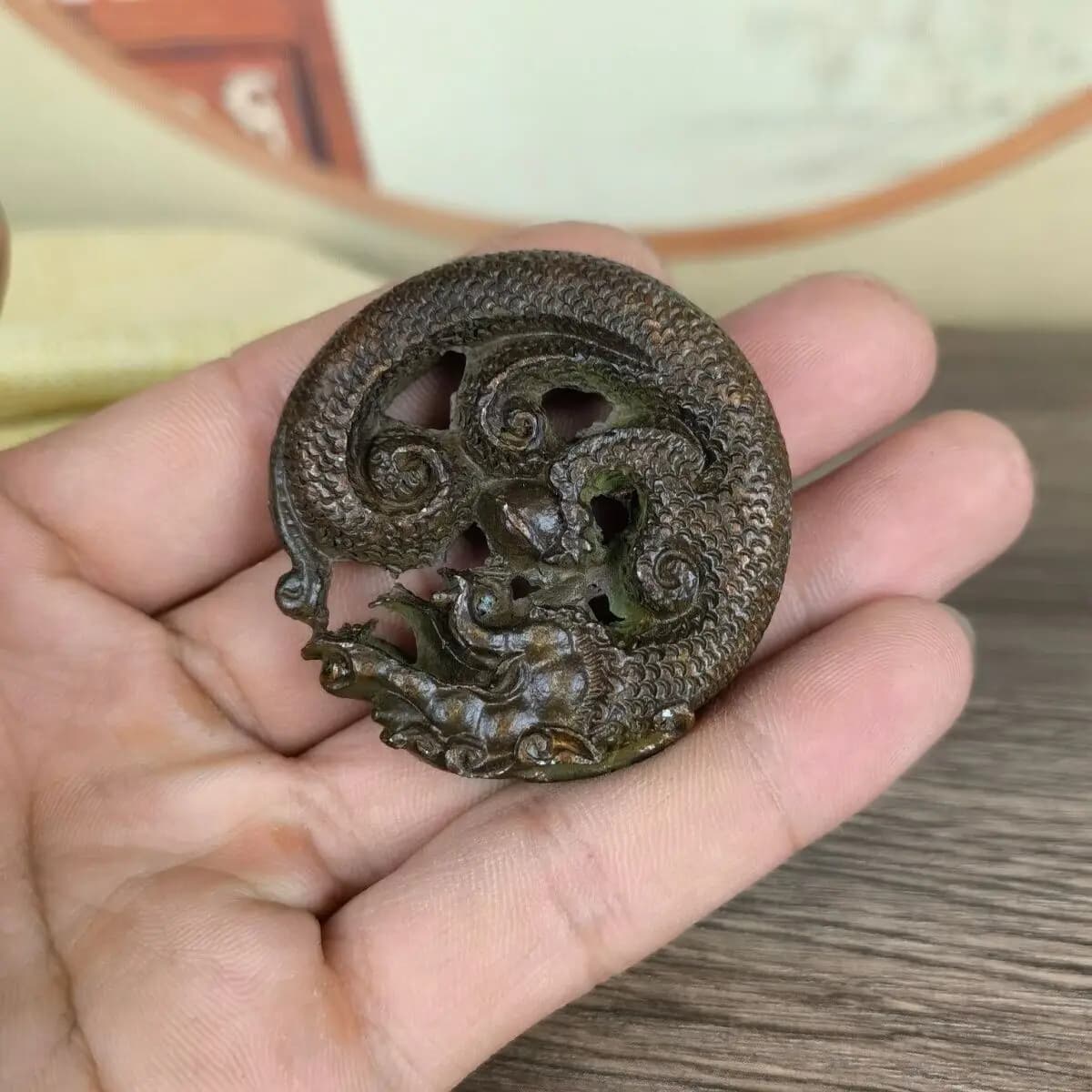 Rare Chinese bronze cool Figure statue collectable dragon Statue