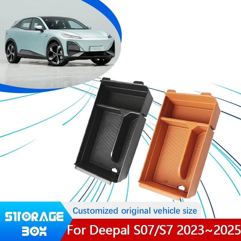 For Deepal S07 S7 2023 2024 2025 1PCS Indoor Central Upper Layer Console Car Armrest Storage Box Holder Interior Car Accessories