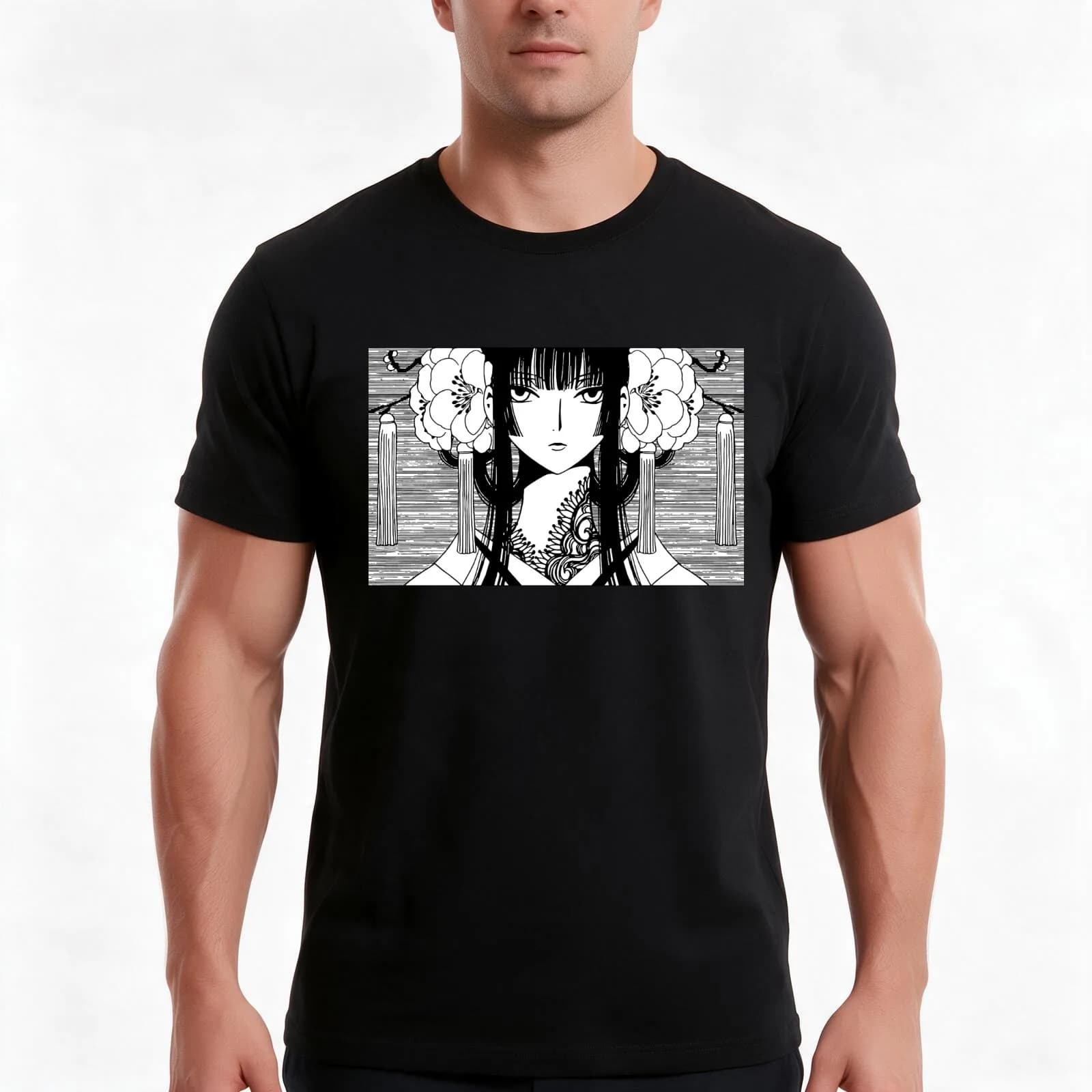 xXxHolic - Yuuko Ichihara T-Shirt, Summer Casual Cotton Tee, Oversized Streetwear Tops, Vintage Graphic Print, Unisex Men Women