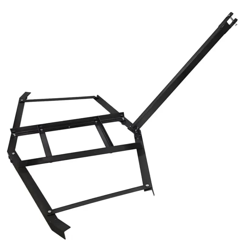 TENCO 60" Heavy Steel Driveway Drag Harrow Pin-Style Hitch Tow Grader ATV UTV Lawn Tractors Adjustable Bars Lawn