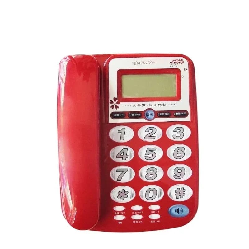 Big button, big ringtone alarm clock function, business office home elderly landline