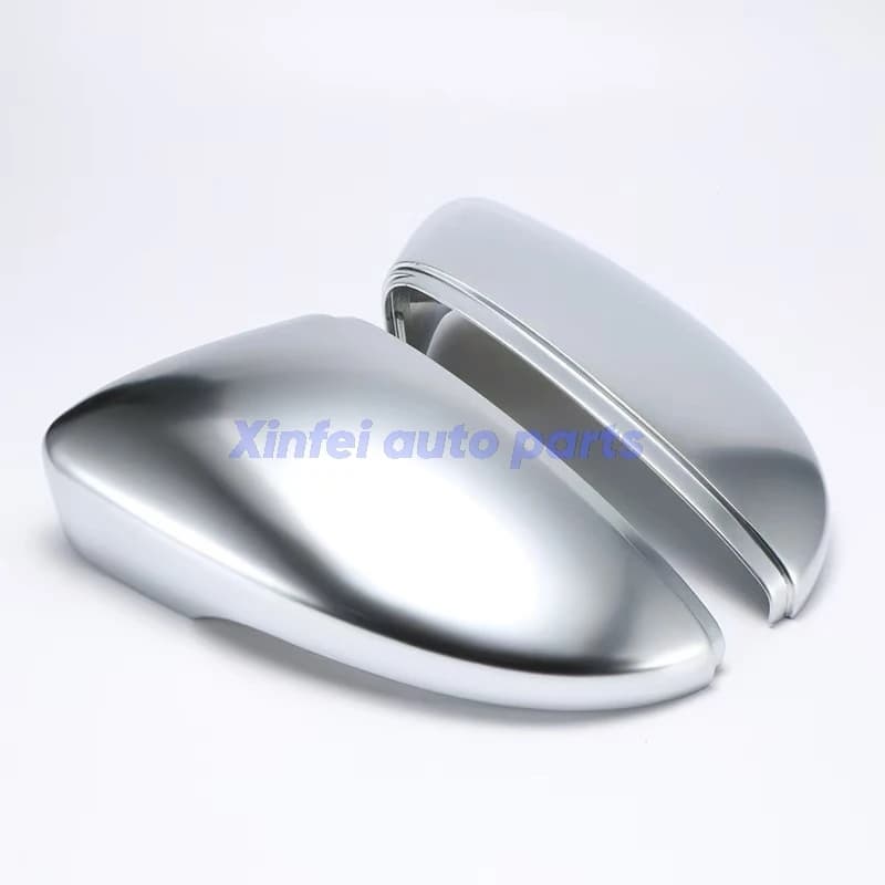 2PCS Matte Chrome Rearview Mirror Cover Cap Lid For Volkswagen VW Passat B7 2011-2015,CC Jetta Scirocco Beetle Eos