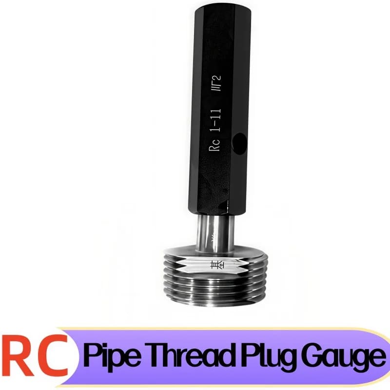 1PCS R Taper Pipe Thread Plug Gauge Measure Tool 55 Degrees for RC1/8 RC1/16-28 RC1/2-14 RC1/4-19