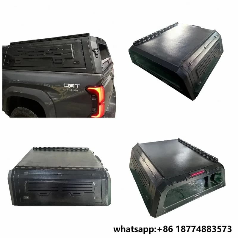 Factory Direct Sales Lockable Tailbox Waterproof Aluminum Alloy Truck Hardtop for 2024 Toyota Tacoma 5FT Short Bed