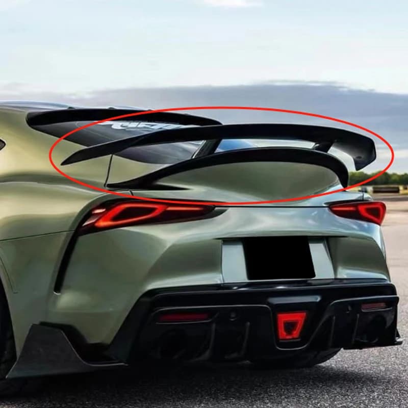 Suitable for Toyota Supra A90/A91 2019-2022 carbon fiber spoiler trunk lid decoration accessories diffuser body kit tail wing
