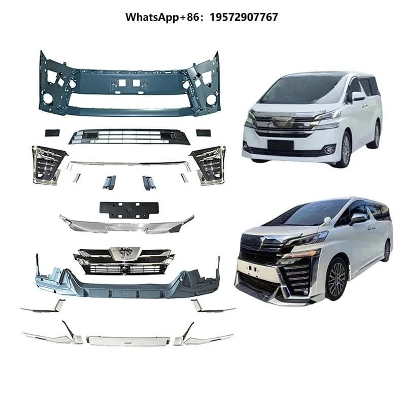 New Good Fitment  Front Bumper Lip Upgrade Body Kit 2015-2017 for Vellfire Agh30 Screw-On