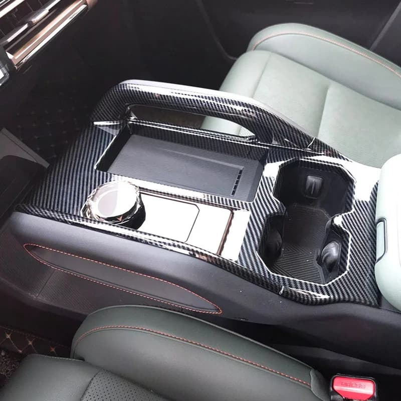 For Chery Jaecoo 6 J6 ICAR 03 2024-26 ABS Carbon Fiber Car Center Console Gearshift Side Handle Frame Cover Trim Car Accessories