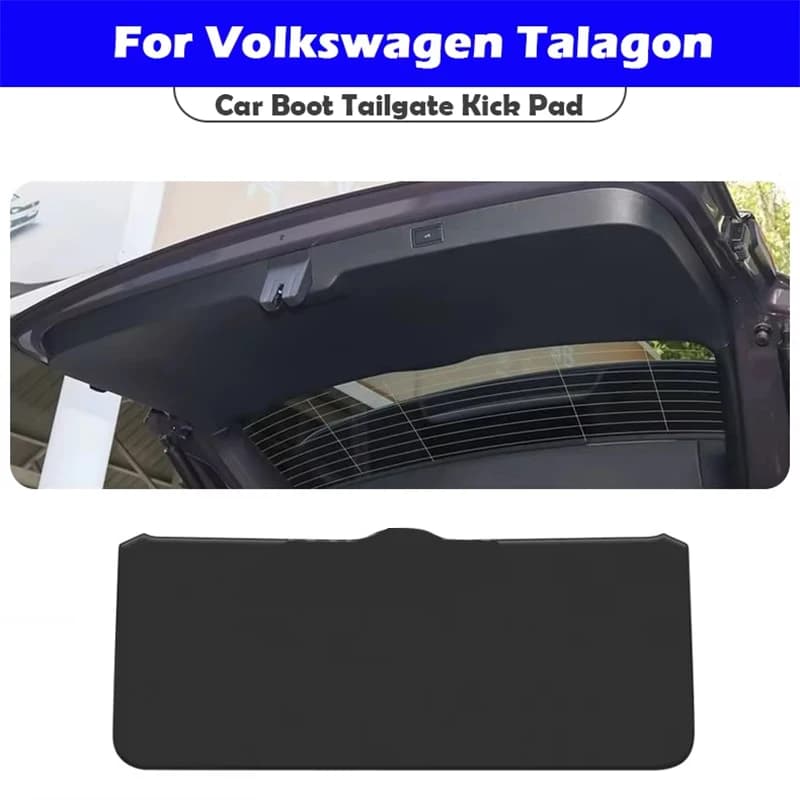 For Volkswagen VW Talagon 2021-2025 Trunk Tailgate Guard Pad Leather Rear Trunk Door Protective Car Interior Accessories