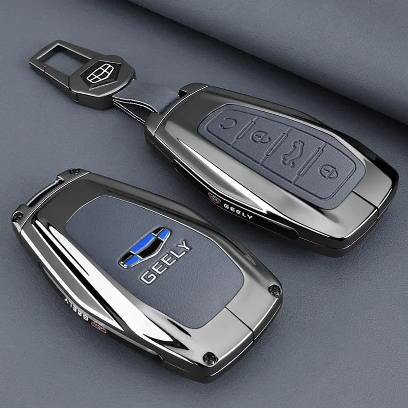 Premium Zinc Alloy Key Cover Case for Geely Xingyue L Oriental Light (2021-2025) - Protective Key Fob Shell Keychain