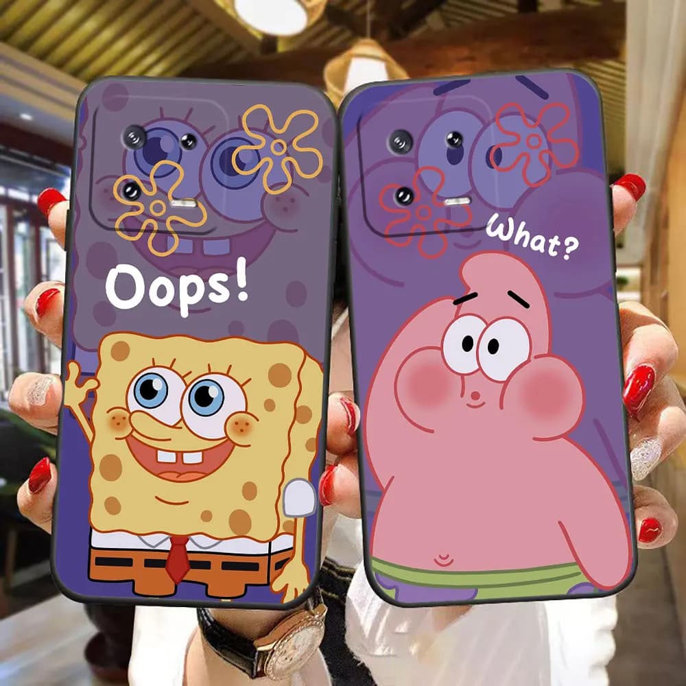 S-SpongeBob S-SquarePants Cover Phone Case For Xiaomi 17T 15 ULTRA 15T 14T 12 12T 11 11T LITE PRO Case Funda Coque Capa Shell